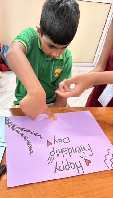 Making a Friendship Day card