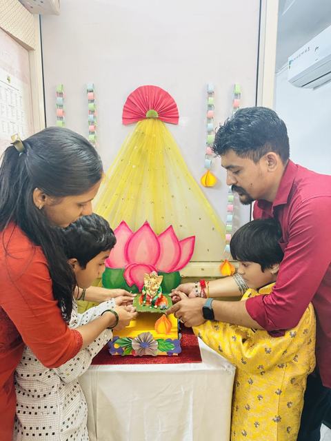 Ganpati puja at the centre