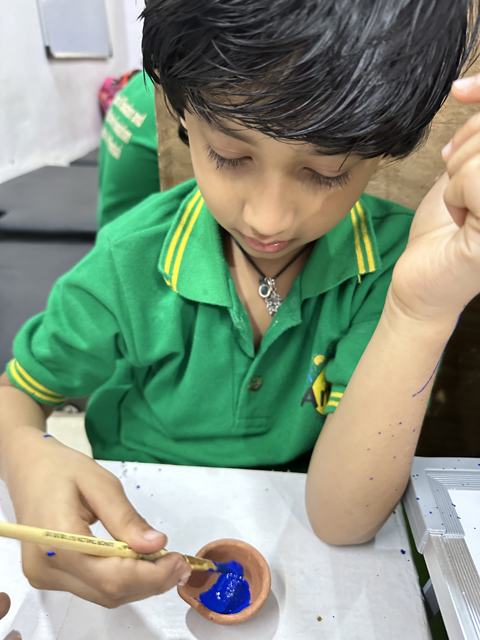 Pre-vocational activity — careful brush work