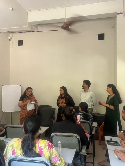 Psychological camp — a session in progress
