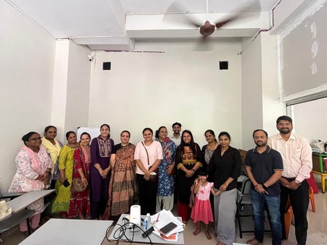 Families and experts at the psychological camp