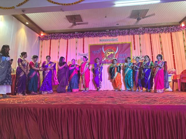 School Awareness programme — on stage at the school