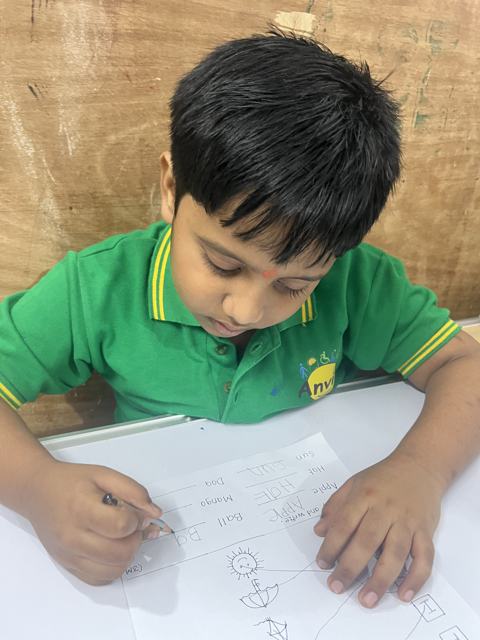 Special education — writing practice