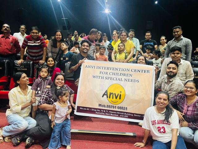 Families together at the theatre