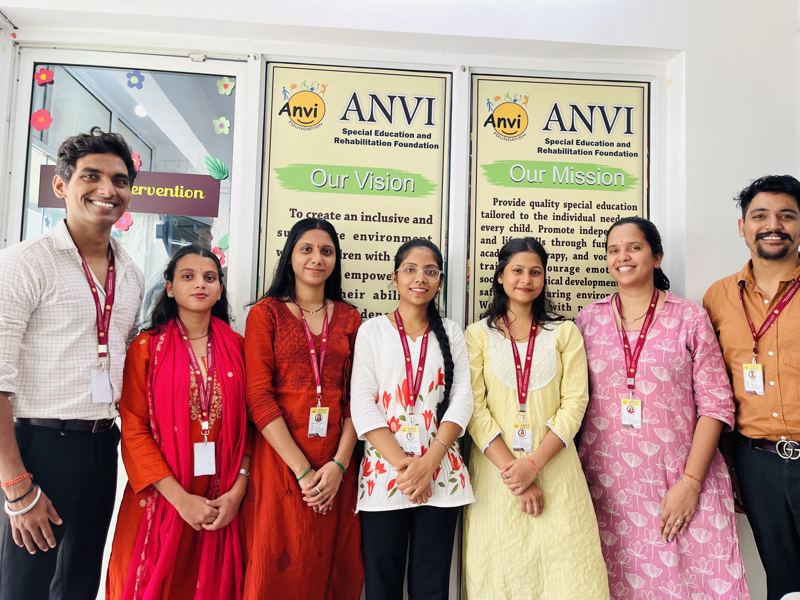 The Anvi team at the centre